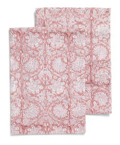 Kitchen towels with Paradise pattern in Rose