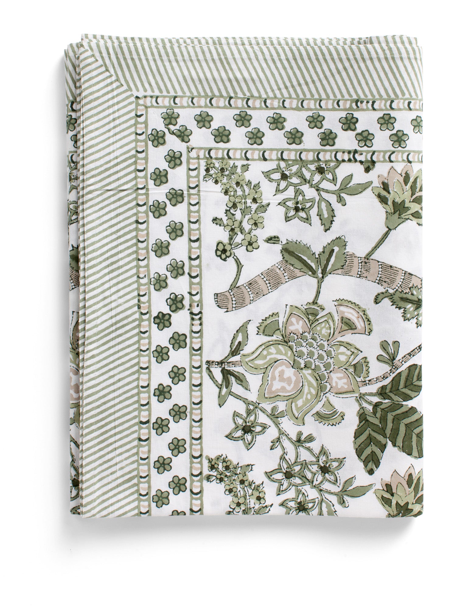 Tablecloth with Floral print in Olive