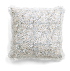 Waterlily Cushion in Cashmere Blue
