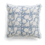 Waterlily Cushion in Navy Blue