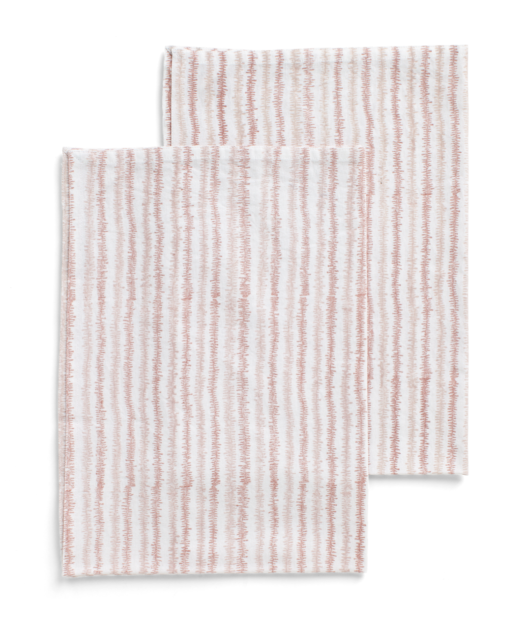 Kitchen towels with Electric Stripe print in Fuchsia Rose
