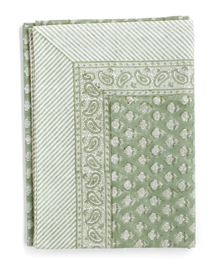 Fiori tablecloth in Sea Foam