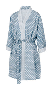 Short kimono in Cashmere Blue