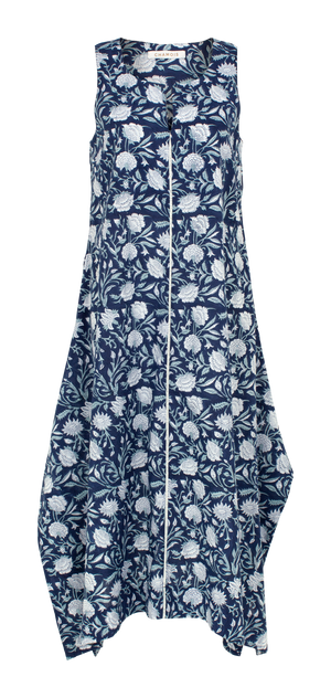 A-line Dress in Navy Blue