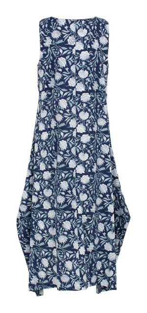 A-line Dress in Navy Blue