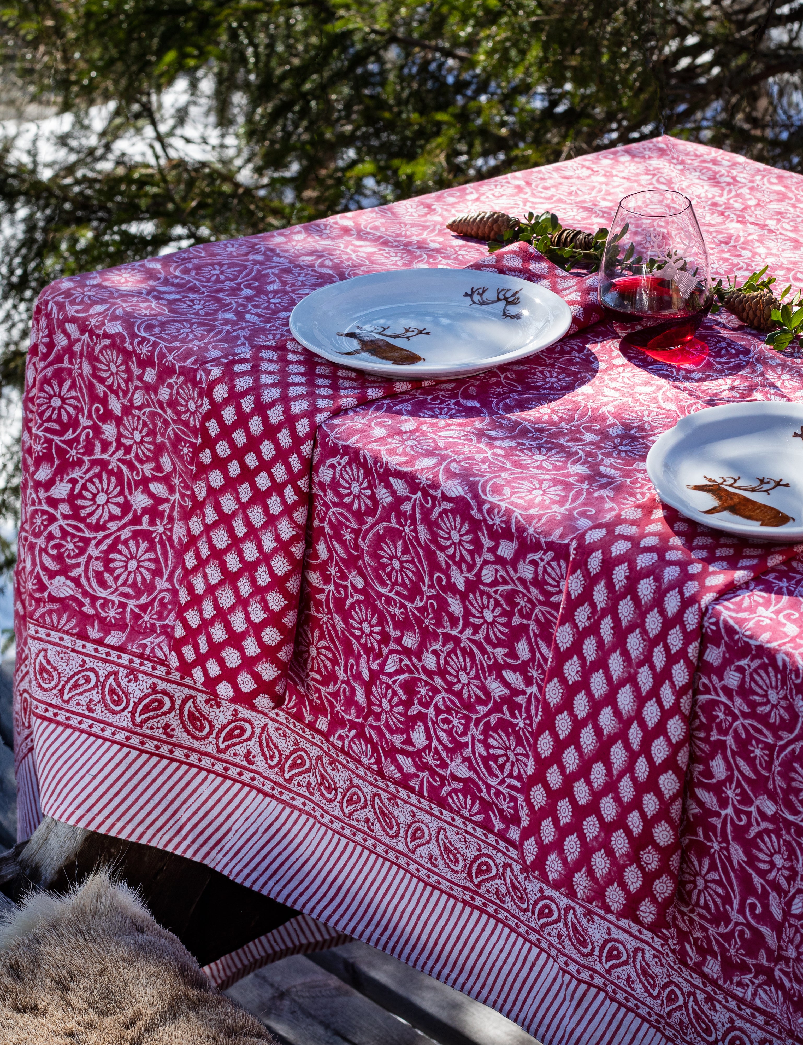 Margerita tablecloth in Red