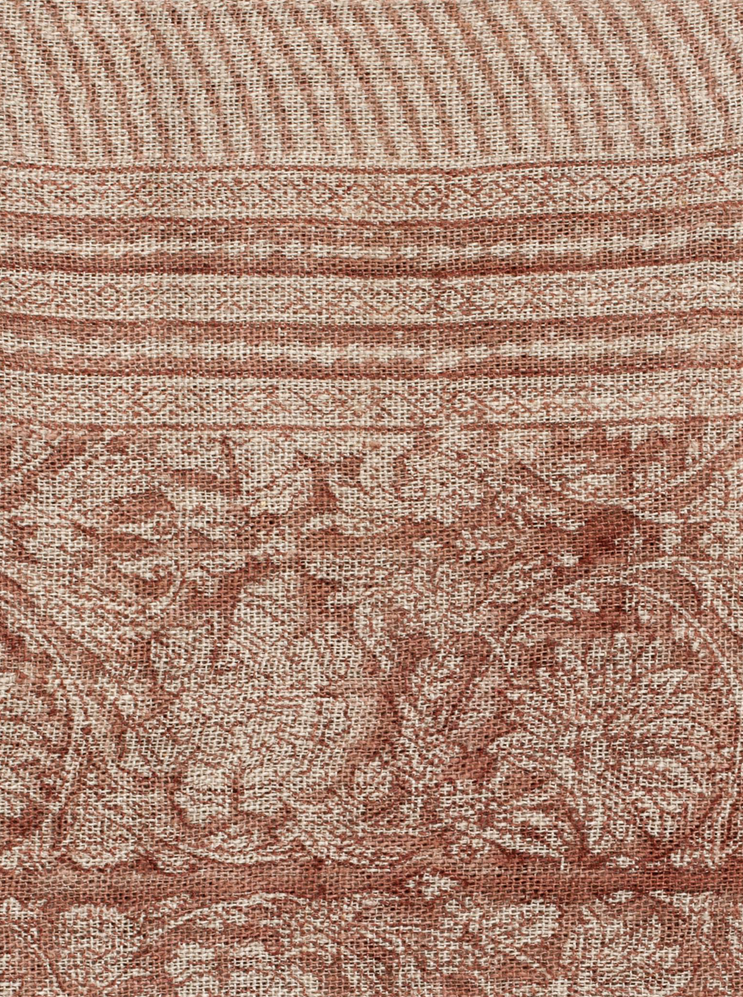 Linen tablecloth with Paradise print in Rose