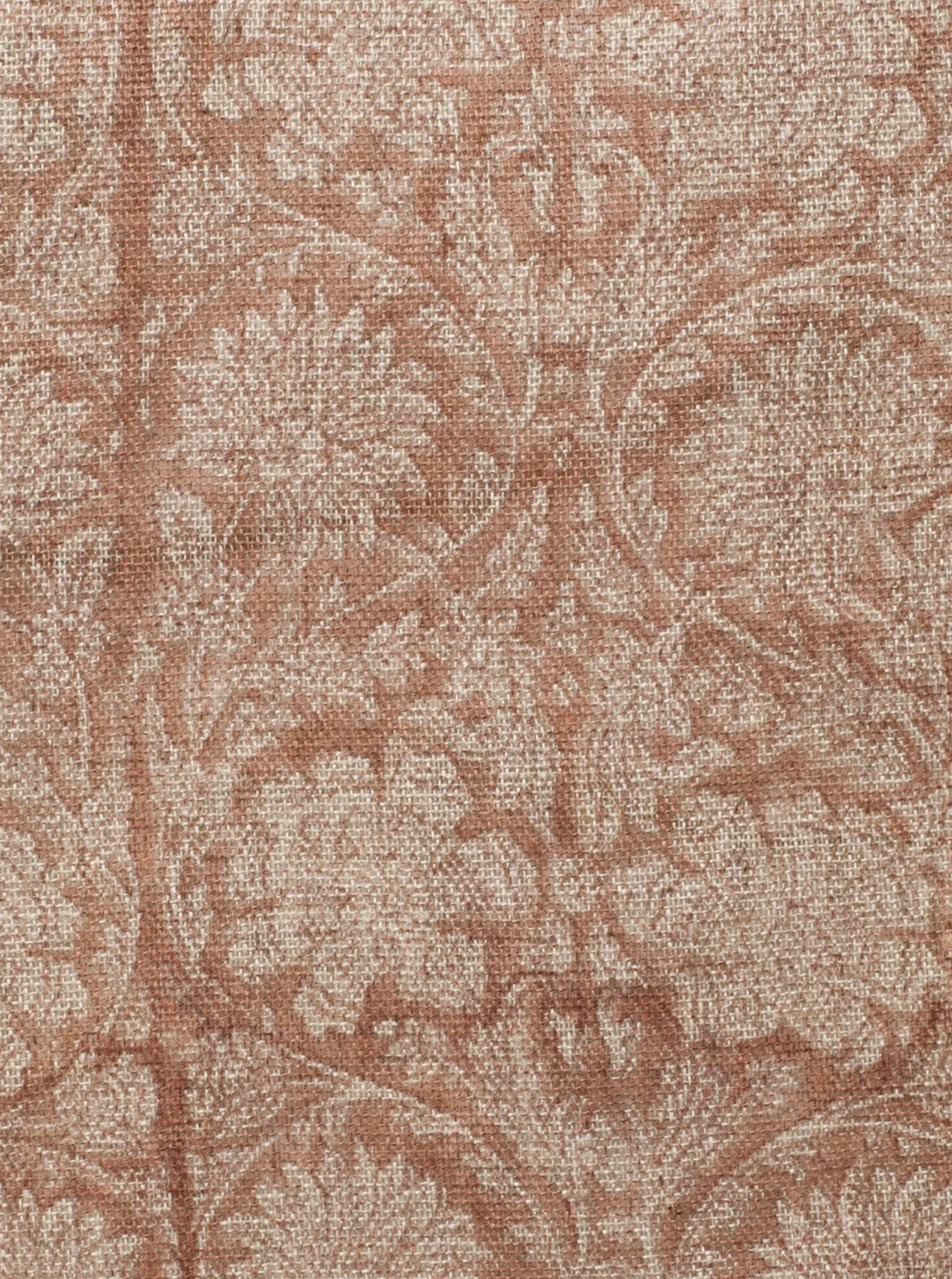 Linen cushion with Paradise print in Rose