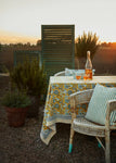 Tablecloth with Indian Summer print in Yellow