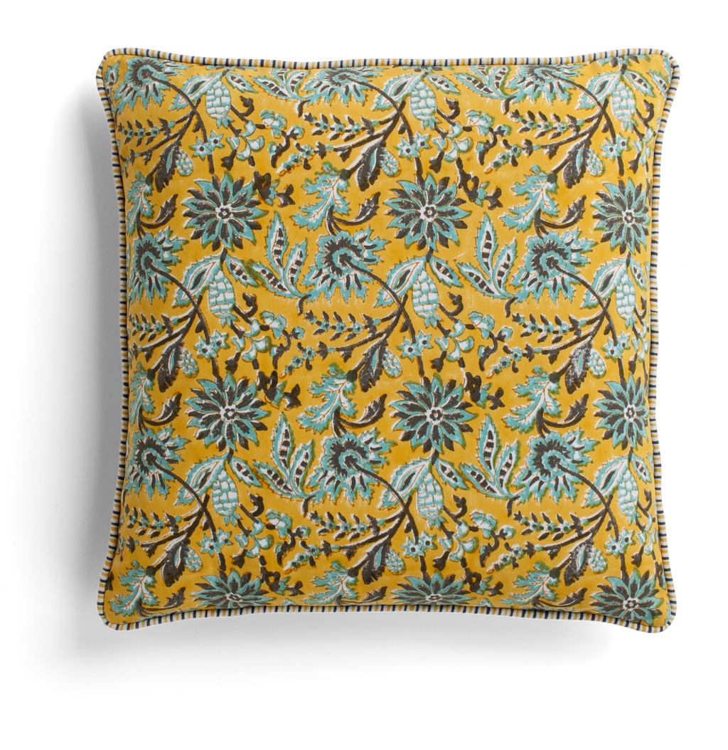 Indian Summer Cushion in Yellow