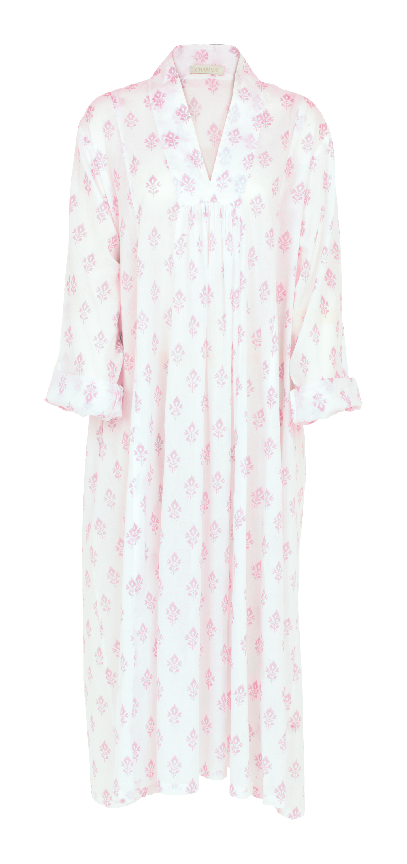 Night Shirt with Butti print in Rose