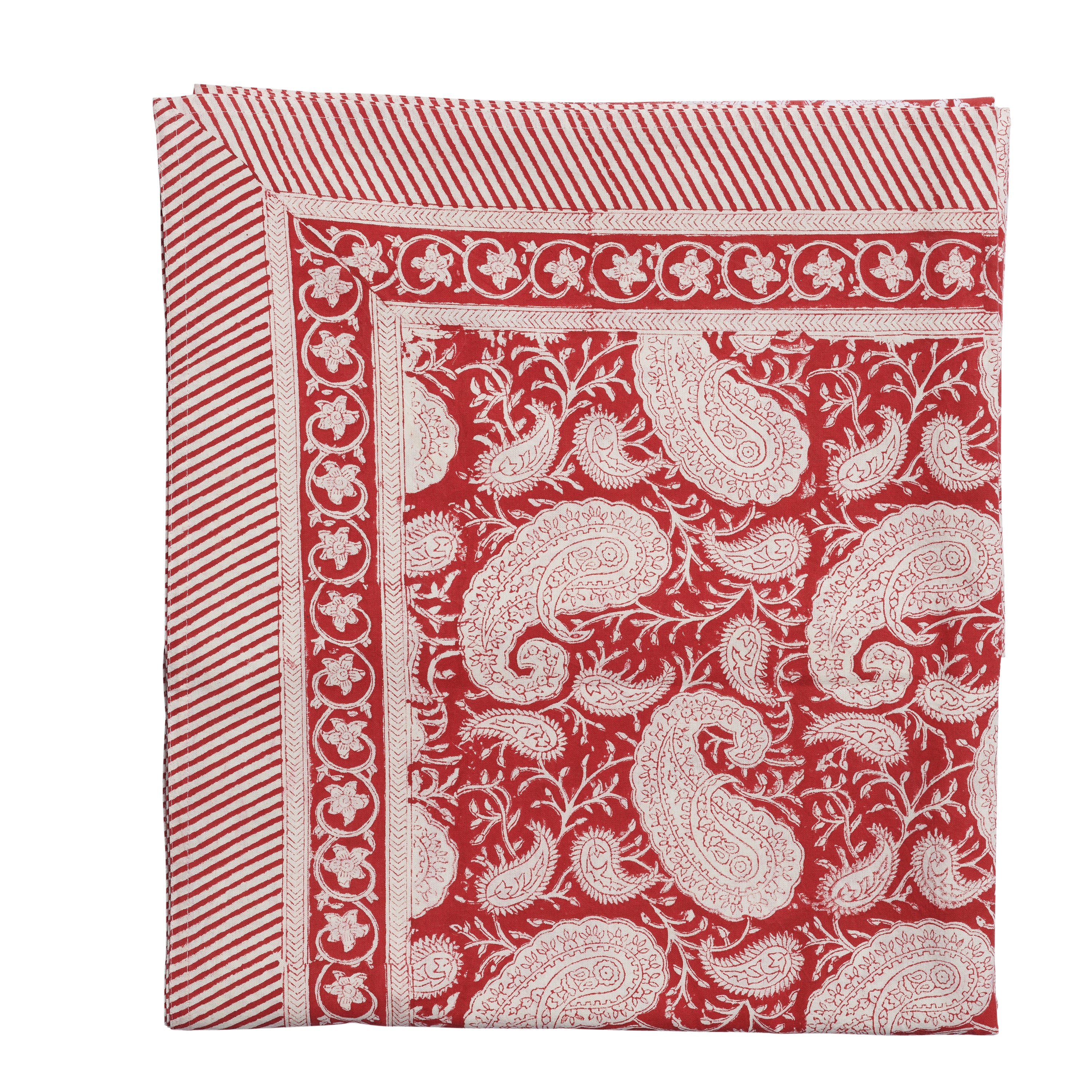 Tablecloth with Big Paisley® print in Red
